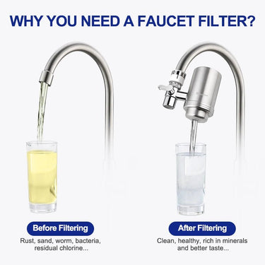 Stainless Steel Faucet Filter for Clean Water - InspiredGrabs.com